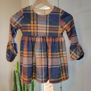 Bonnie Jean Fall Colored Soft Stretchy Longsleeve Dress, Size Little Girls 7